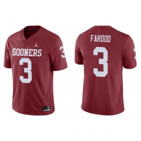 Jalil Farooq Oklahoma Sooners Jordan Brand Game College Football Jersey Crimson