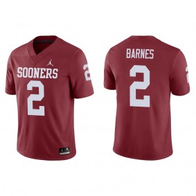 Jovantae Barnes Oklahoma Sooners Jordan Brand Game College Football Jersey Crimson