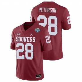 Men's Oklahoma Sooners Adrian Peterson Crimson 2020 Cotton Bowl Game Jersey