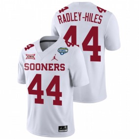 Men's Oklahoma Sooners Brendan Radley-Hiles White 2020 Cotton Bowl Classic College Football Game Jersey