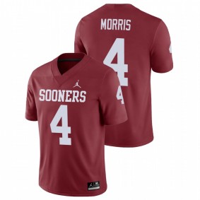 Men's Oklahoma Sooners Chandler Morris #4 Crimson Game College Football Jersey