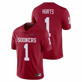 Men's Oklahoma Sooners Jalen Hurts Crimson College Football Playoff Game Nike Jersey