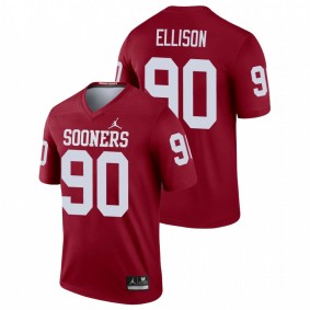 Men's Oklahoma Sooners Josh Ellison Crimson Legend Football Jordan Brand Jersey