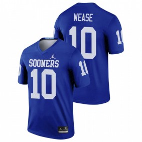 Theo Wease Oklahoma Sooners Blue Legend Football Jersey