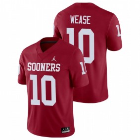 Theo Wease Oklahoma Sooners Crimson Alumni Game Jersey