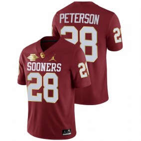 Adrian Peterson Oklahoma Sooners Crimson 2021 Red River Showdown NFL Jersey