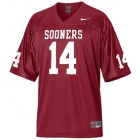 Youth Oklahoma Sooners #14 Sam Bradford Red Football Jersey