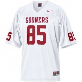 Youth Oklahoma Sooners #85 Ryan Broyles White Football Jersey