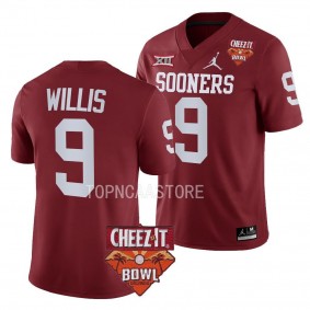 Oklahoma Sooners 2022 Cheez-It Bowl Brayden Willis Crimson College Football Jersey