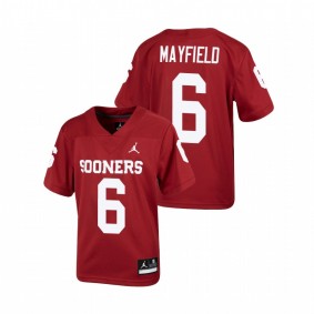 Youth Oklahoma Sooners Baker Mayfield Crimson Alumni Football Jersey